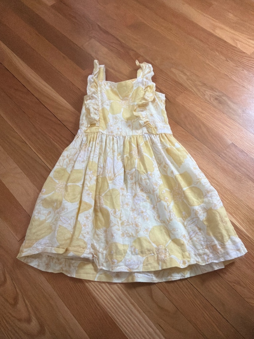 Gap girls floral linen/cotton dress
